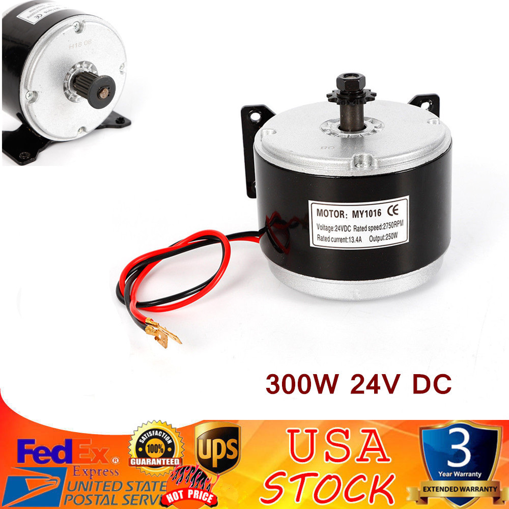 250W 24V DC Motor for Scooters Bikes Go-Karts Minibikes MY1016 USA