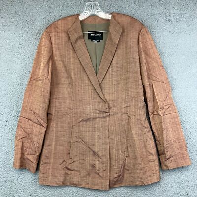 Giorgio Armani ベージュ テーラードジャケット 42 Vintage Giorgio Armani Womens Blazer jacket Size Euro 42/US