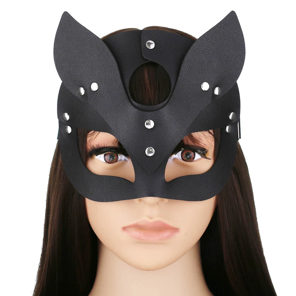 Fox Mask Costume Accessory for Women Masquerade Adjustable Head Half Face Mask - Image 2 of 4
