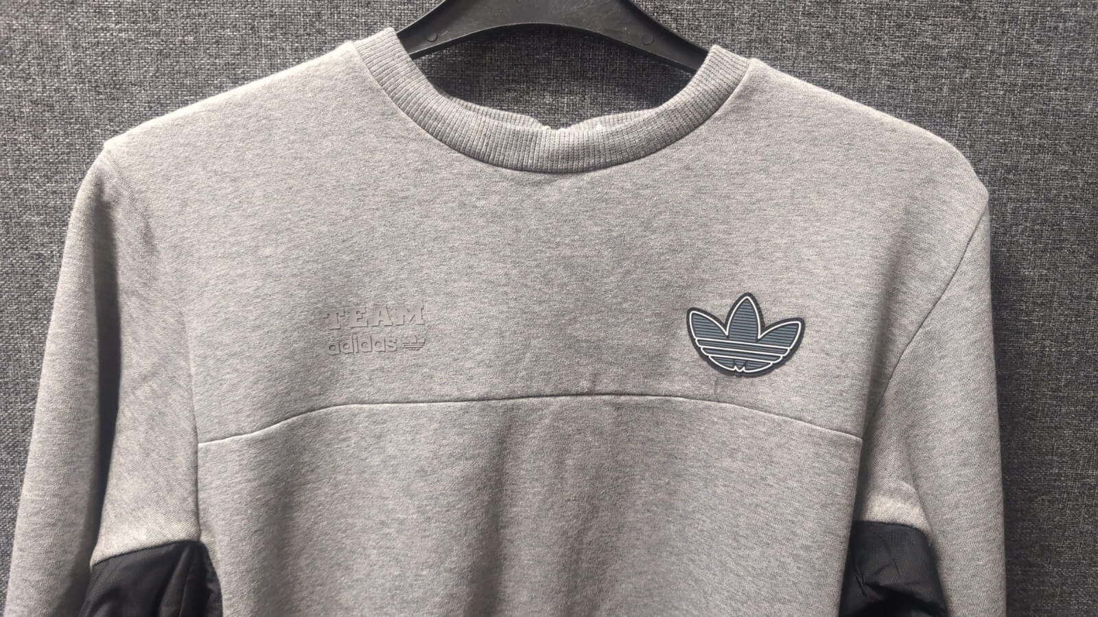Adidas Team Fabmix Sweater Grey UK S RRP £55 LN051 AA 08 image 2