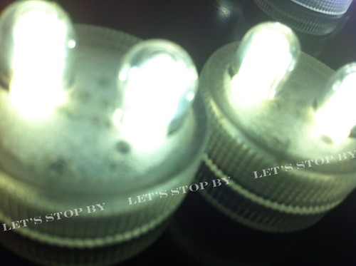25 SUPER Bright Dual LED Tea Light Submersible Floralyte Party Wedding Decorate - Picture 4 of 12