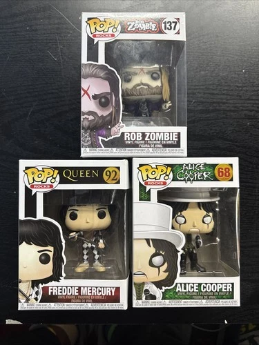 Pop Rocks Funko Pops Mixed Lot Of 3