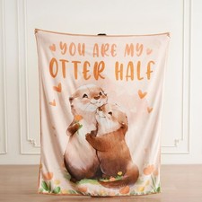 Romantic Soft Cozy Flannel Throw Blanket 50x60 Inch Valentine's Day Gift