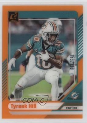2024 Panini Clearly Donruss Orange 155/199 Tyreek Hill #33 1k54