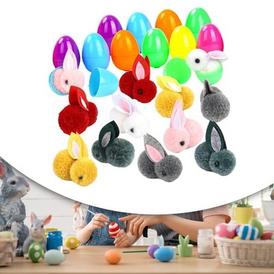 12 Stück bunte Ostereier Ostereier Füllung mit Spielzeug Osterhase Ostern