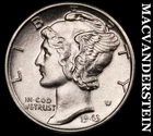 1943 Mercury Dime- FSB- Choice Gem Brilliant Uncirculated+++ Luster #J3291