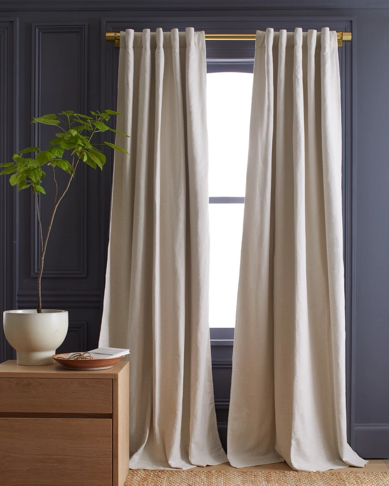 Quince Cotton Slub Curtain - Thumbnail 3