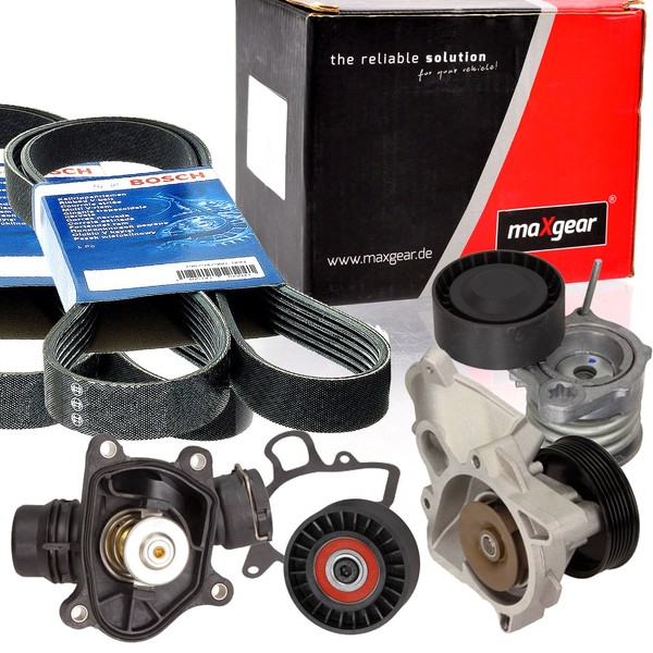 Bosch 6PK1840 4PK830 Keilrippenriemen-Satz + Spanner Wapu FüR BMW E90 E87-image
