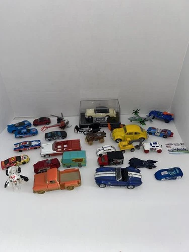 Lot Of 29 Diecast Cars Trucks Vintage And Modern Mixed
