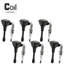 6pcs Ignition Coil and Spark Plug For QX60 INFINITI V6 3.5L 2014-2023
