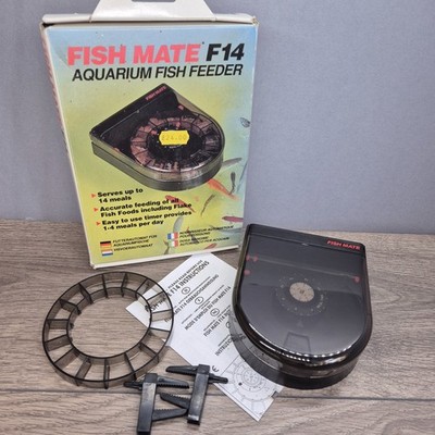 Fish Mate F14 Slow Feed Aquarium Fische Auto Feeder - füttert bis zu 14 Mahlzeiten funktioniert