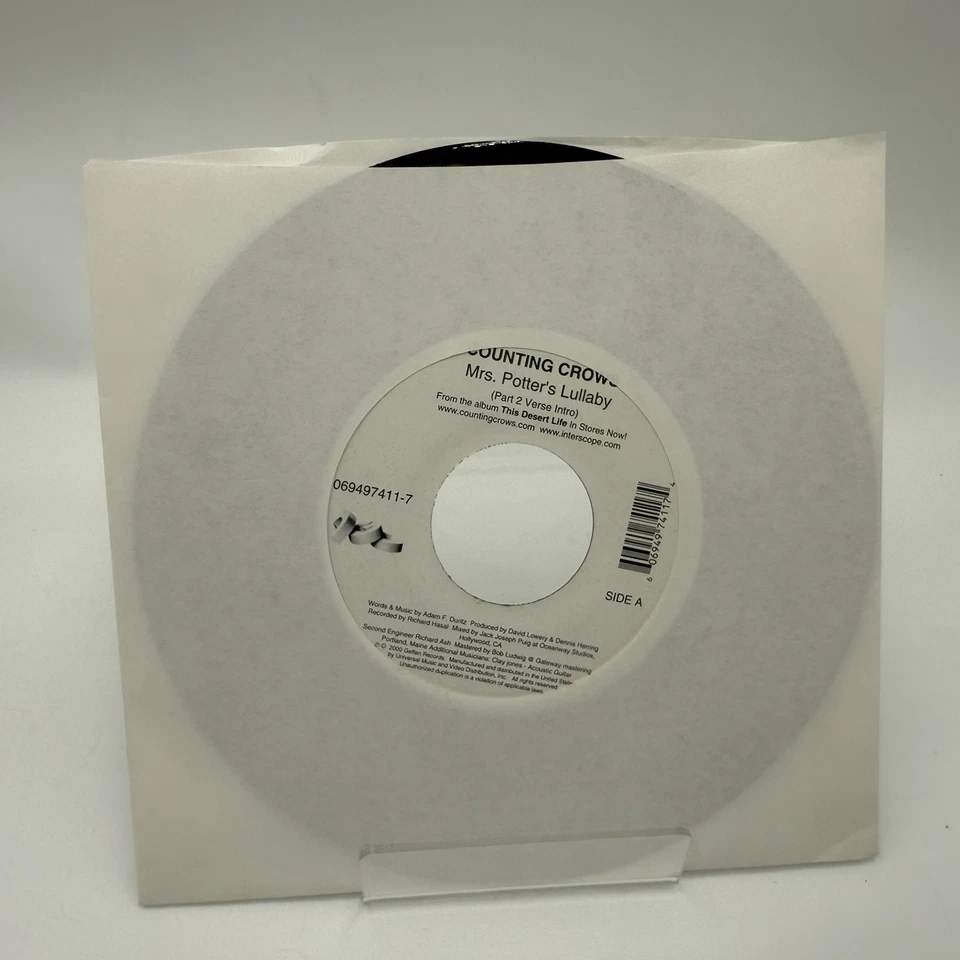 COUNTING CROWS Mrs Potter's Lullaby All My Friends 45 rpm NM 7" vinyl jukebox - Image 2 of 3