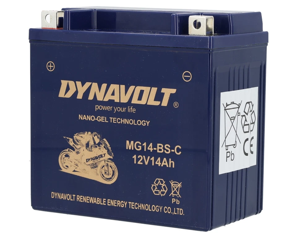 Dynavolt NanoGel Motorcycle Battery 12V 14 Ah Fits Husqvarna Nuda900 S 2012- - Image 2 of 4