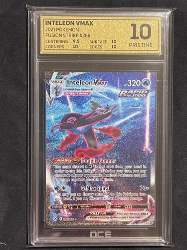 INTELEON VMAX Holo SIR 266/264 English Pokemon Card Fusion Strike tcg OCE-10
