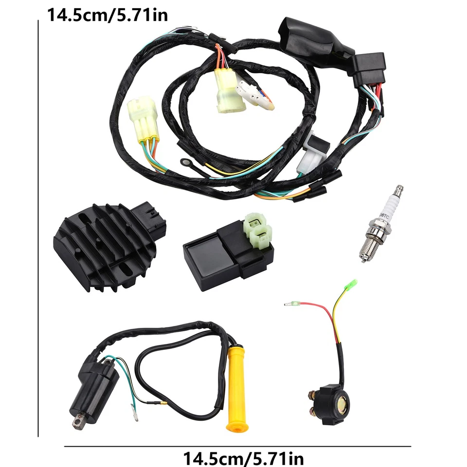 CDI Ignition Coil Spark Plug Starter Relay Rectifier Harness For HONDA TRX400EX - Image 2 of 4