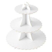 Cupcake Display Stand 3 Tier, Cardboard Tower for Party Wedding Decor