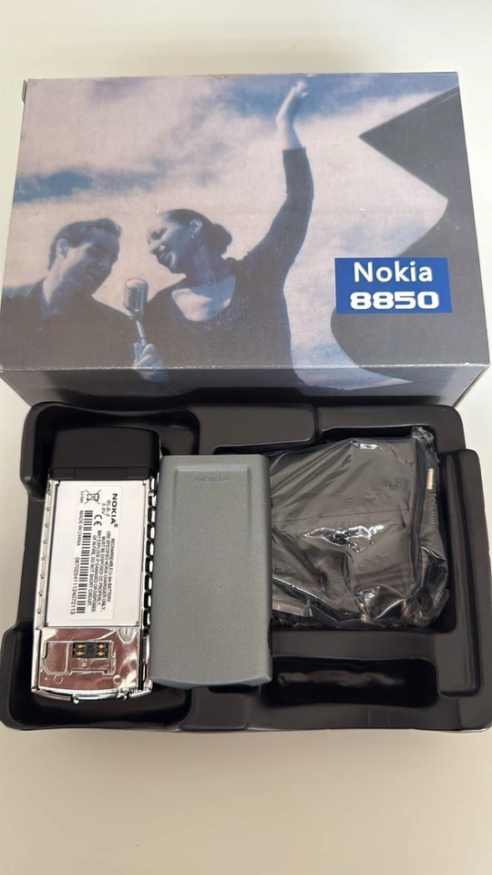 Original Nokia 8850 Handy Neu Händler, Garantie, geprüft Silber Komplett Mega - Bild 3 von 3