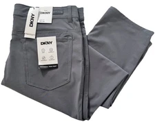 NWT DKNY Mens Slim Fit Stretch Universal Tech Pants 32 34 36 38 Gray B1