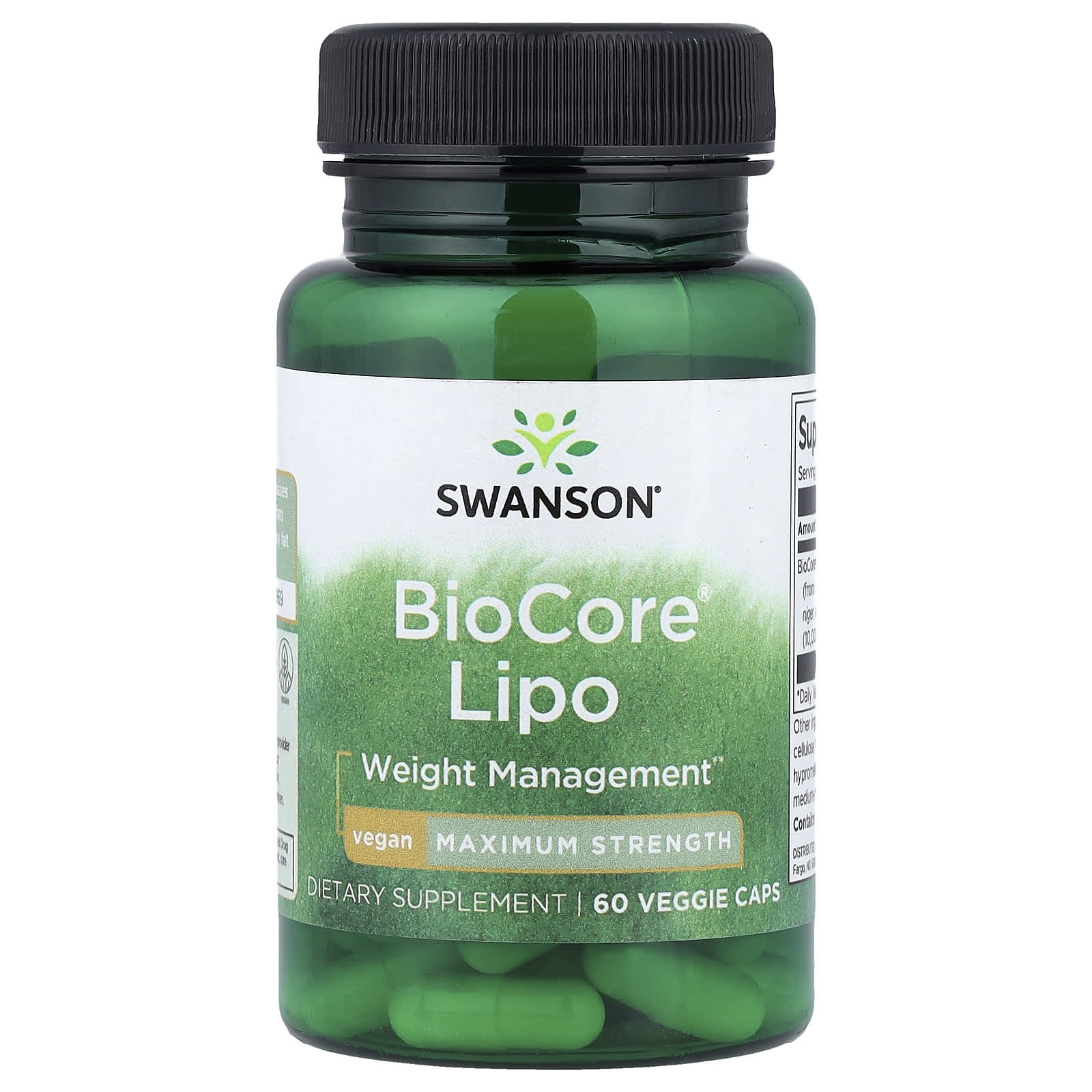 Swanson, BioCore Lipo, Maximum Strength, 60 Veggie Caps (50 mg per Capsule)