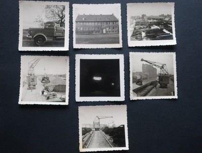 Orig. 8x Fotos Firma Paul C. Ziemke Stahlbau, Hamburg Krahn Hafen Mercedes