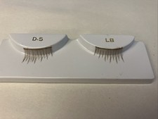 UNBRANDED D5 BABY Style UPPER Doll Eye Lashes 5/8" x 1/4" LIGHT BROWN NEW