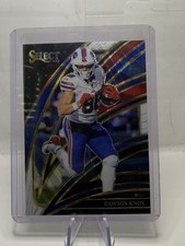 2025 Panini Select - Club Level Dawson Knox #286 Tri-Color Prizm /249