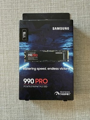 Samsung 990 PRO MZ-V9P1T0 Black PCle 4.0 NVMe 1 TB Storage Solid State Drive SSD