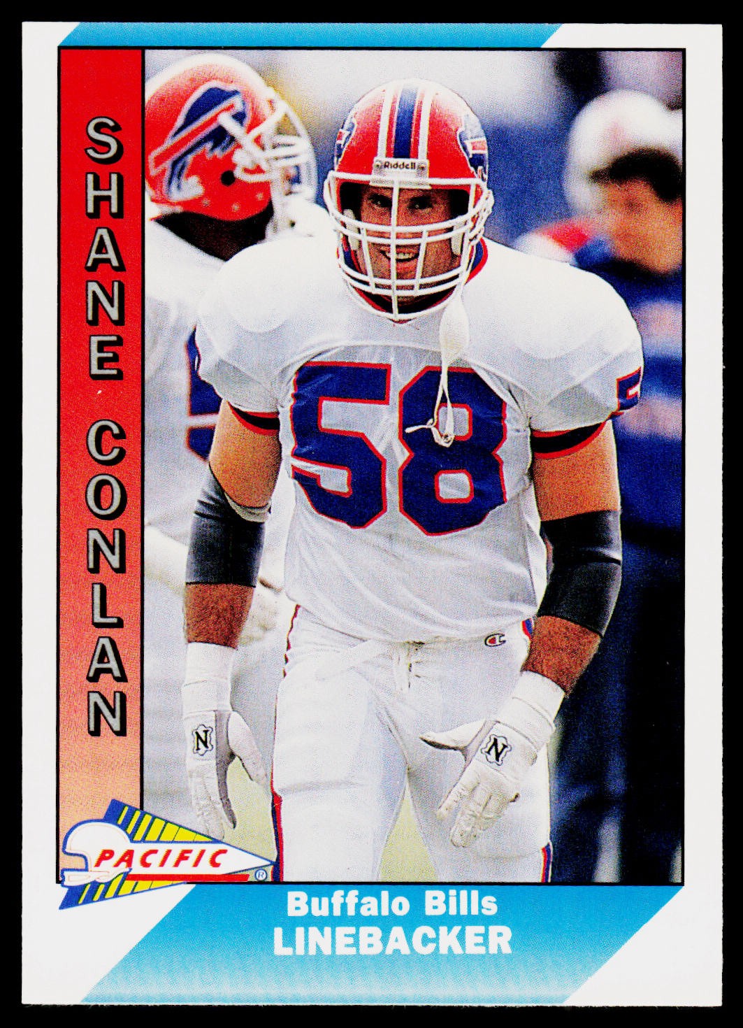 Shane Conlan, 1991 Pacific, #22, Buffalo Bills,