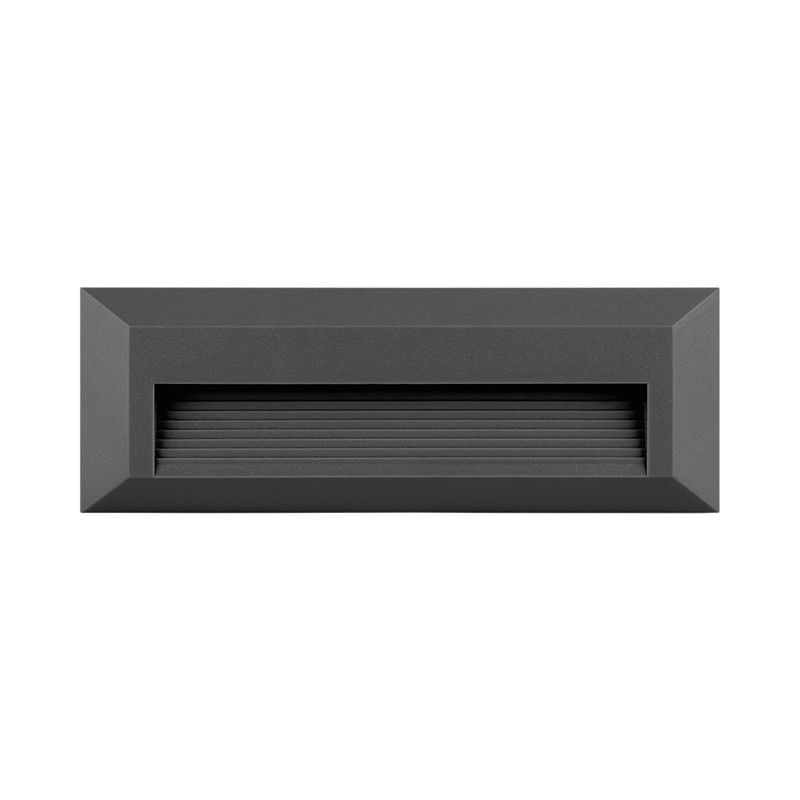 Applique murale LED VEKTA-B 3W grigio anthracite IP65 encastrable