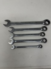 GearWrench 5 pc Metric Ratcheting Combination Wrench Lot