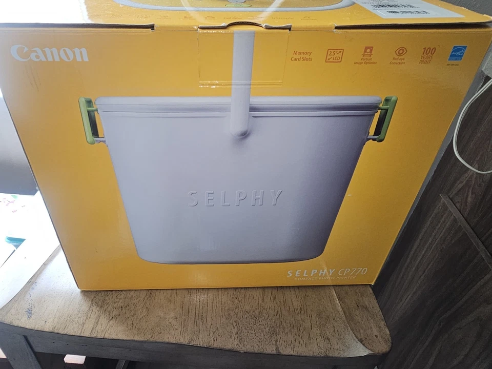 Canon SELPHY CP-770 Bucket Compact Digital Photo Printer White Yellow - Image 4 of 4