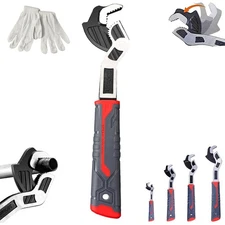 Multifunctional Self locking Wrench,6/8/10/12 In Self Locking Adjustable Wrench
