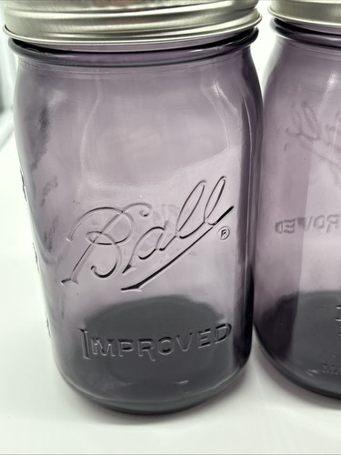 Tarros de bola púrpura Heritage edición 100 aniversario de colección pinta de masón (frascos de 16 oz) lote (4) - Imagen 5 de 9