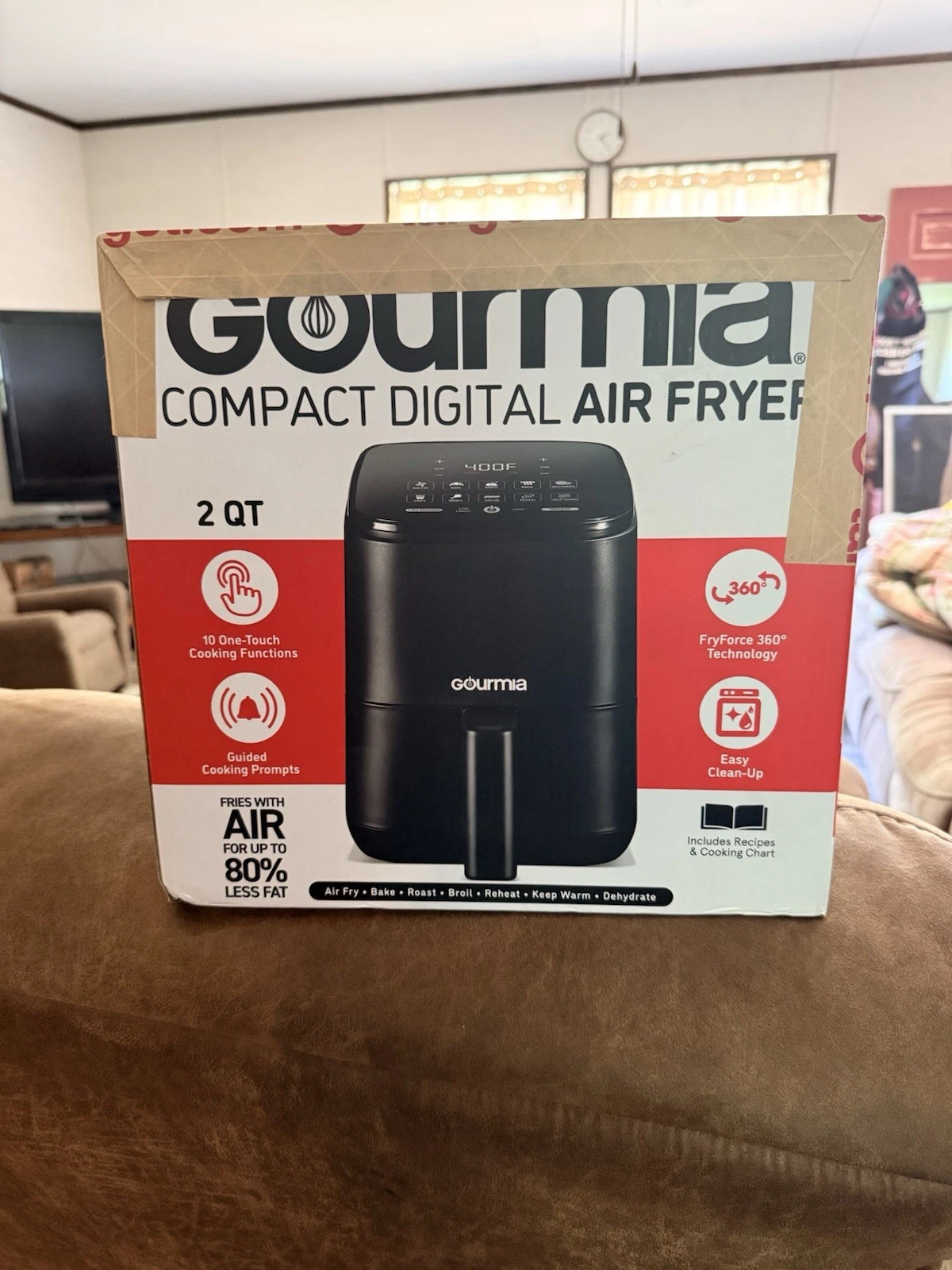 Gourmia GAF249 Compact 2-Qt. Digital Air Fryer with 10 Presets & Guided Cooking
Opens in a new windo