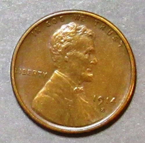 1914-S Lincoln Head Cent Sharp AU Detail