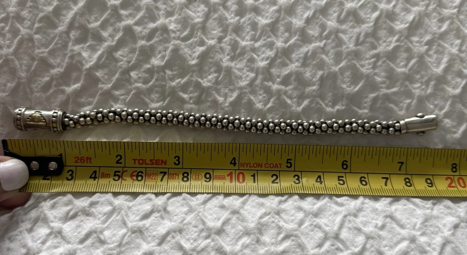 Lagos Caviar Thick Bead Bracelet 925 Sterling 7.5 “ - Image 4 of 4