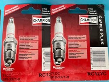 GENUINE CHAMPION RC12YC SPARK PLUG COPPER PLUS PACKAGE OF 2 (Total 4 Spark Plugs