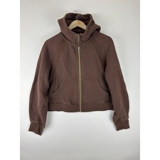 Lululemon Brown Full Zip Hoodie Chocolate Brown size M/L