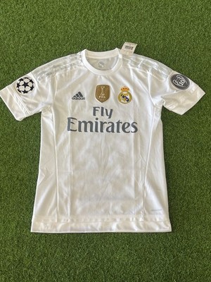 adidas Real Madrid Home Jersey 2015/2016 Small (Defective)-White