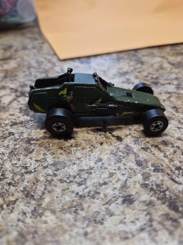 Hot Wheels SUPER CANNON BW 1982 Malaysia Camouflage Gun Vehicle Vintage