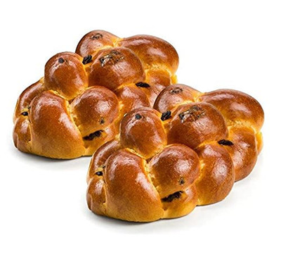 Kosher Fresh Raisin Challah Bread 16 Ounce - Traditional Raisin Bread for Your H