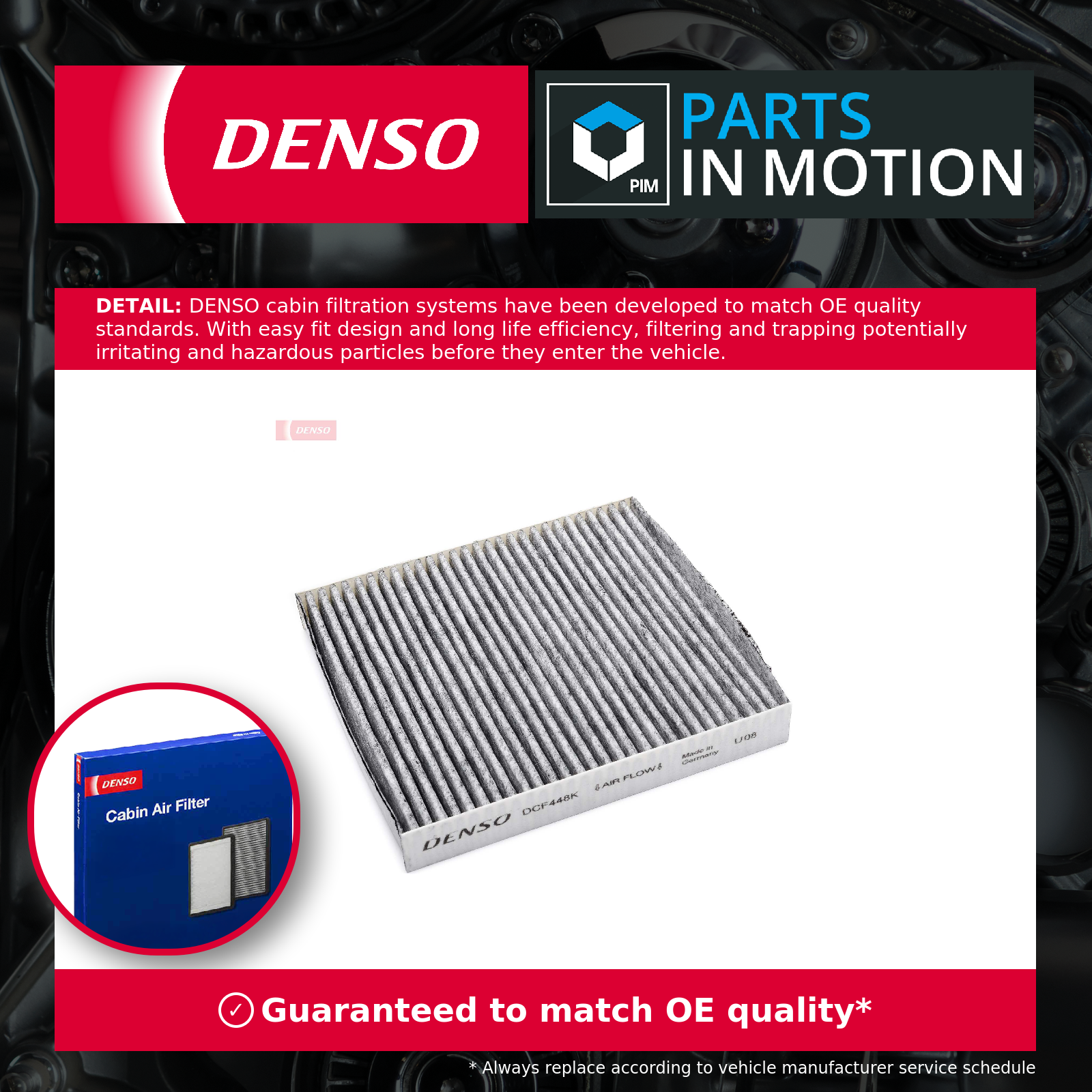 Fits DENSO DCF448K Filter, interior air - Image 4