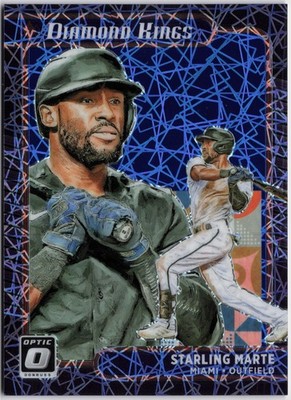 2021 Donruss Optic Diamond Kings #17 Starling Marte Blue Velocity #/99