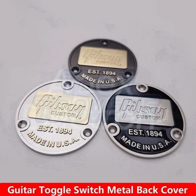 MARKENLOS Metal Guitar Toggle Switch Back Plate Cover for Gibson LP Les Paul Guitar Parts