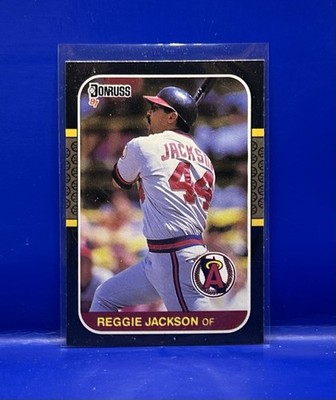 Reggie Jackson #210 Donruss Anaheim Angels MLB HOF New York Yankees