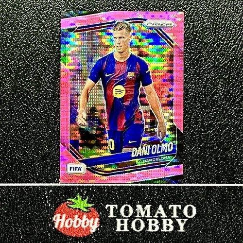 DANI OLMO /25 PURPLE LASER REFRACTOR PANINI PRIZM FIFA 2025-26 BARCELONA