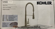 KOHLER Vind Semi-Pro Pull-Down Kitchen Faucet K-R33911-VS - Stainless Finish