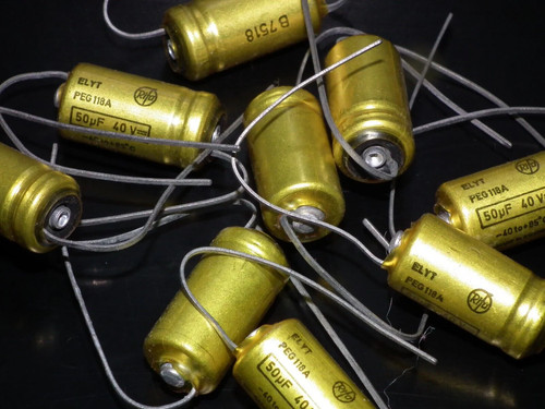Two (2 pcs) Vintage NOS Capacitors RIFA 50u 40V Made in Sweden in 70s - Picture 3 of 5