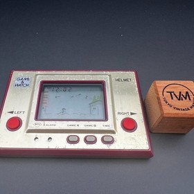 Nintendo Game & Watch HELMET CN-07 1981 Gold Series - Working Crystal Clear LCD