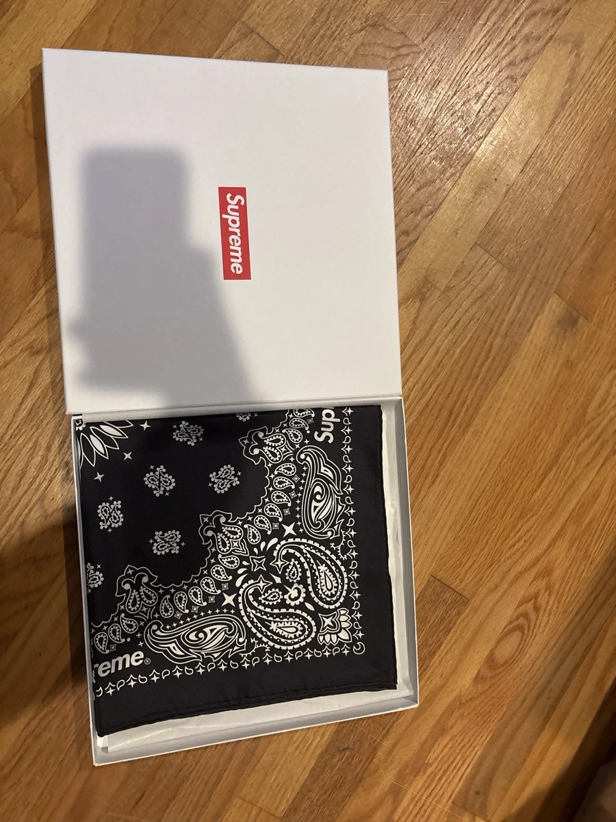 Supreme Black Bandana Scarves for Men for sale | eBay